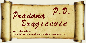 Prodana Dragičević vizit kartica
